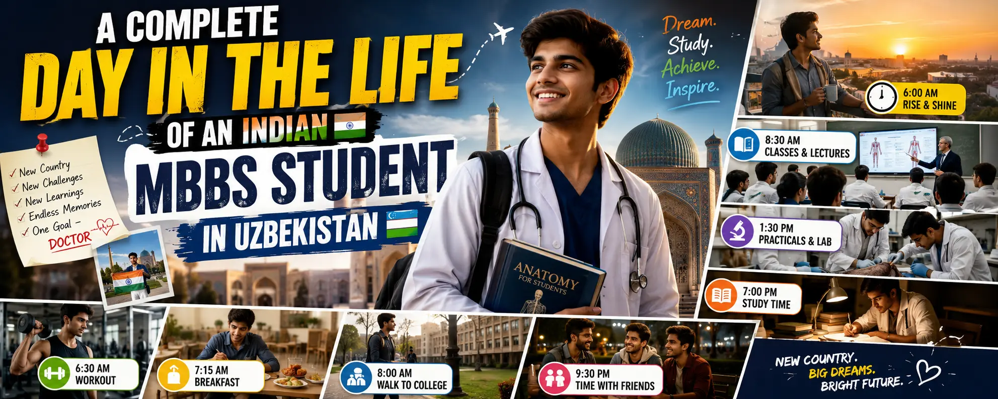 A Complete Day in the Life of an Indian MBBS Student in Uzbekistan